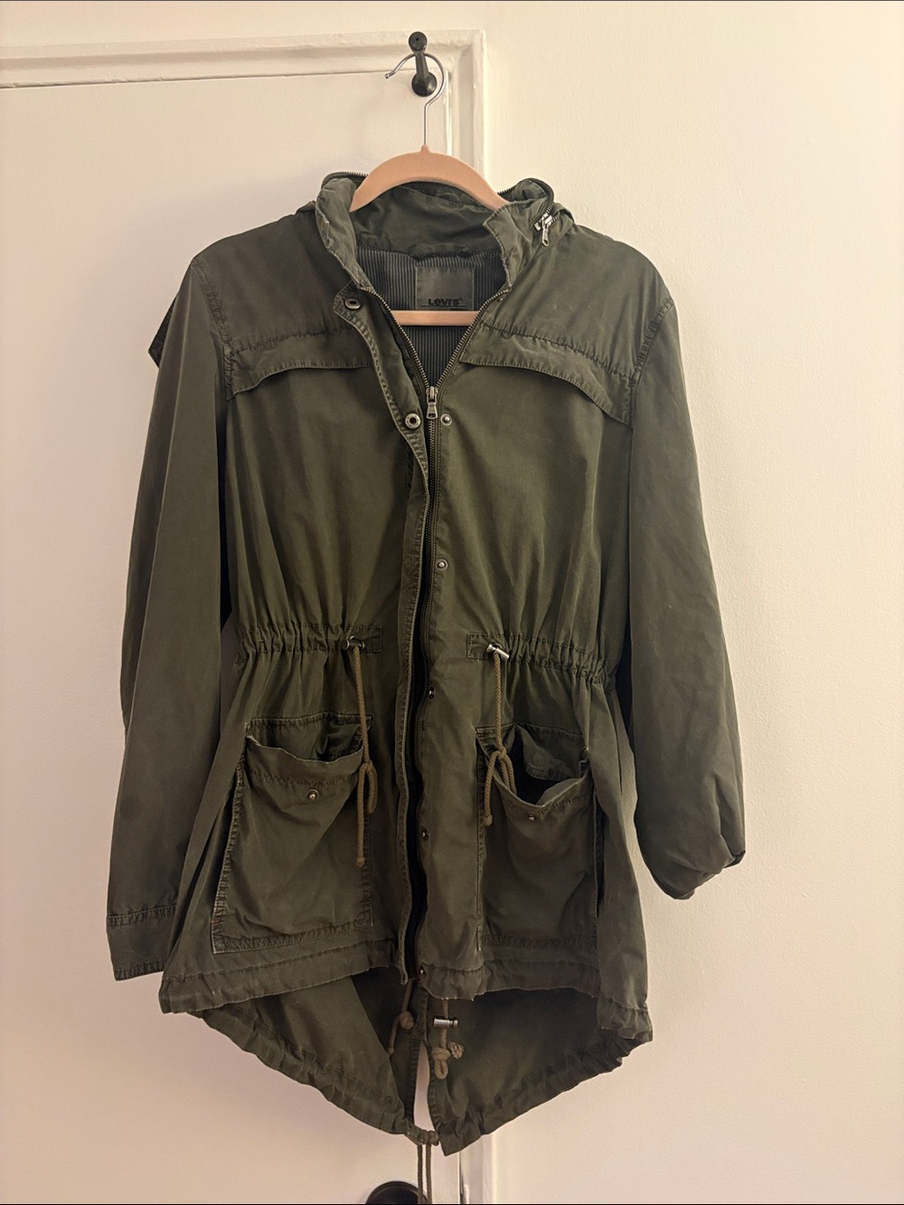 Olive Green Levi's Women's Anorak Jacket GUC